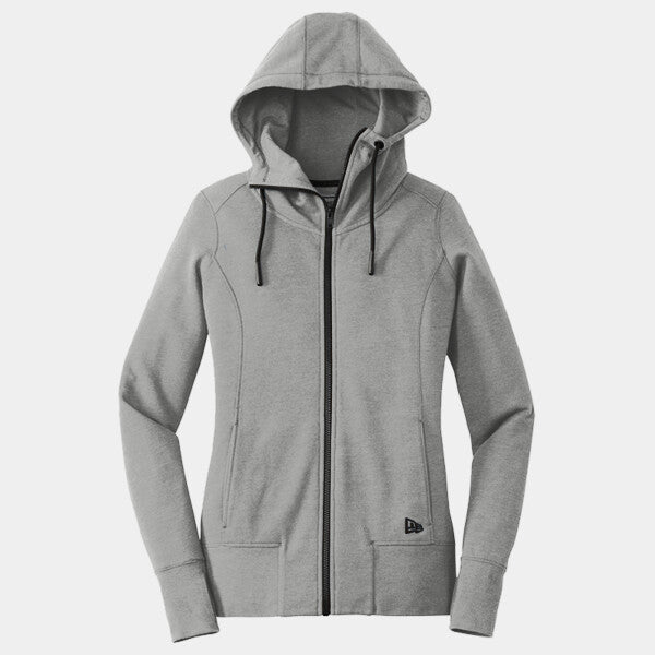 ® LADIES TRI BLEND FLEECE FULL ZIP HOODIE