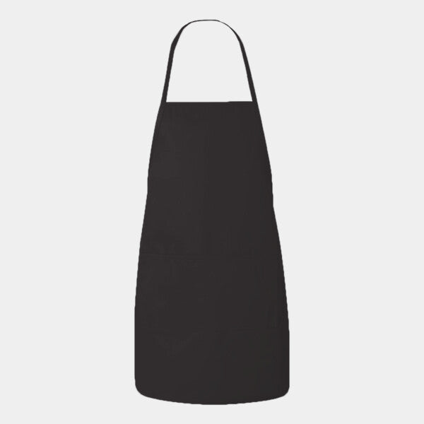 HEATHER NL2R LONG ROUND BOTTOM COTTON TWILL APRON