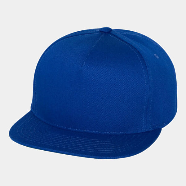 FIVE-PANEL COTTON TWILL SNAPBACK CAP