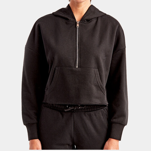 LADIES' ALICE HALF-ZIP HOODED SWEATSHIRT