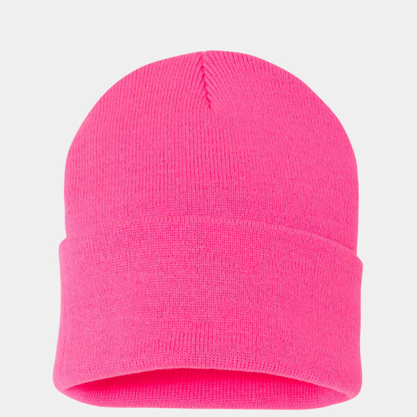 SOLID 12" CUFFED BEANIE