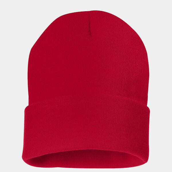 SOLID 12" CUFFED BEANIE