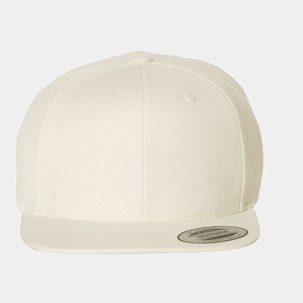 ADULT 6-PANEL STRUCTURED FLAT VISOR CLASSIC SNAPBACK