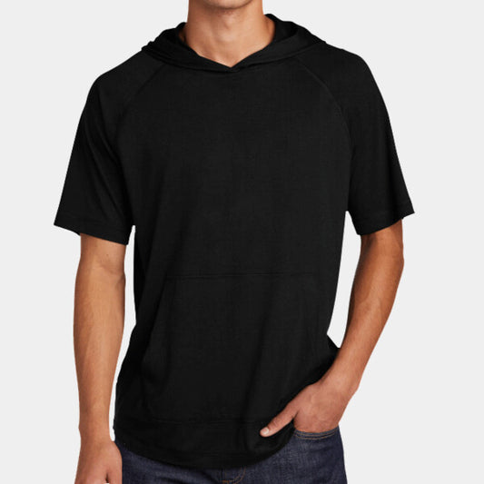 POSICHARGE ® TRI BLEND WICKING SHORT SLEEVE HOODIE