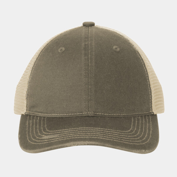 DISTRESSED MESH BACK CAP