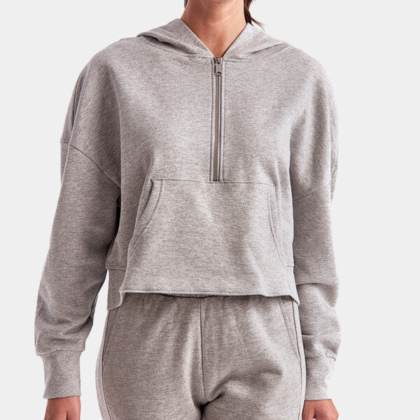LADIES' ALICE HALF-ZIP HOODED SWEATSHIRT