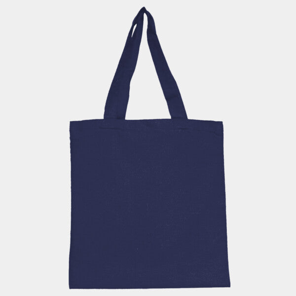 COTTON CANVAS TOTE BAG WITH SELF FABRIC HANDLES