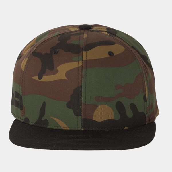 ADULT 6-PANEL STRUCTURED FLAT VISOR CLASSIC SNAPBACK