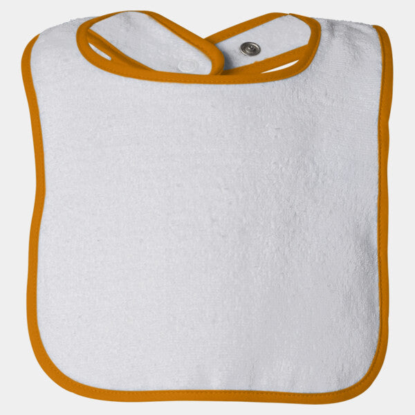 INFANT CONTRAST TRIM TERRY BIB