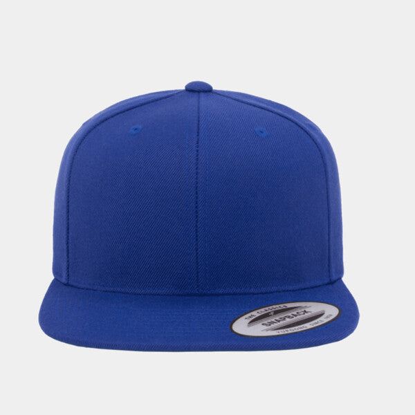 ADULT 6-PANEL STRUCTURED FLAT VISOR CLASSIC SNAPBACK