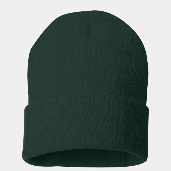 SOLID 12" CUFFED BEANIE