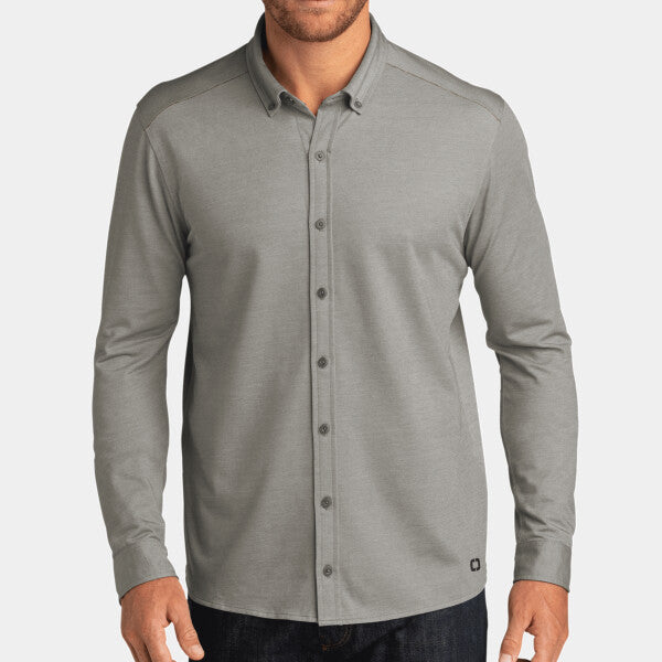 CODE STRETCH LONG SLEEVE BUTTON UP