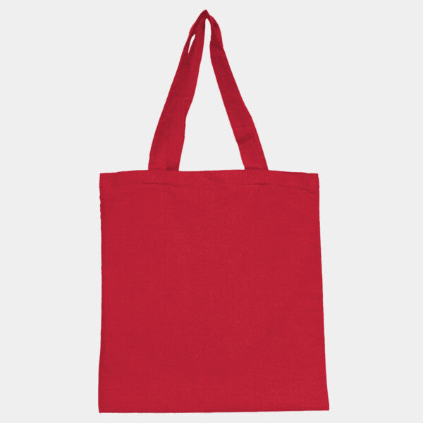 COTTON CANVAS TOTE BAG WITH SELF FABRIC HANDLES