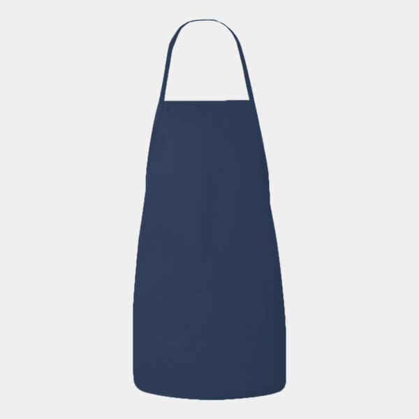 HEATHER NL2R LONG ROUND BOTTOM COTTON TWILL APRON