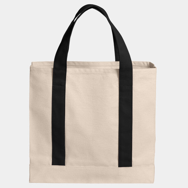 COTTON CANVAS TWO TONE TOTE