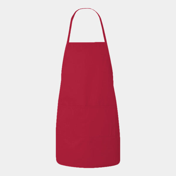 HEATHER NL2R LONG ROUND BOTTOM COTTON TWILL APRON