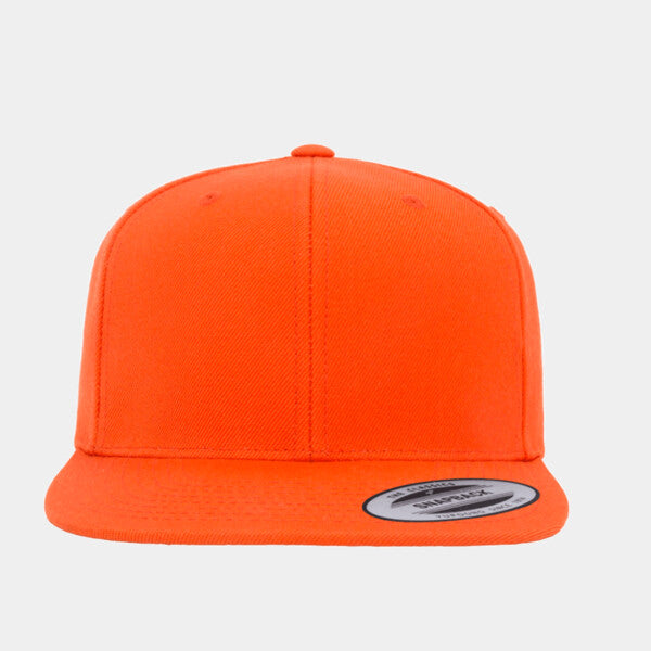 ADULT 6-PANEL STRUCTURED FLAT VISOR CLASSIC SNAPBACK