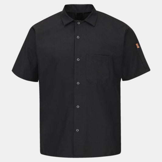 MIMIX™ SHORT SLEEVE COOK SHIRT WITH OILBLOK