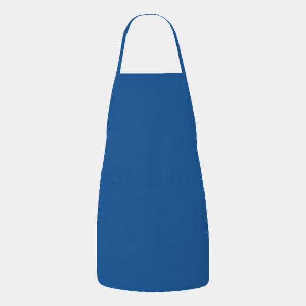 HEATHER NL2R LONG ROUND BOTTOM COTTON TWILL APRON