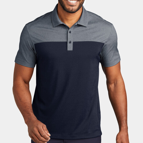 FINE PIQUE BLEND BLOCKED POLO