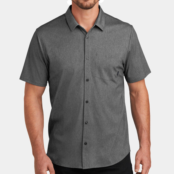 EXTEND SHORT SLEEVE BUTTON UP