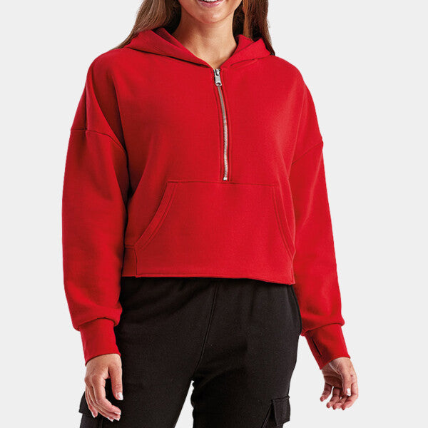 LADIES' ALICE HALF-ZIP HOODED SWEATSHIRT