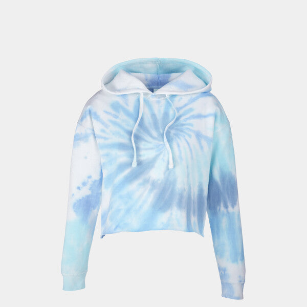 LADIES' CROPPED HOODED SWEATSHIRT