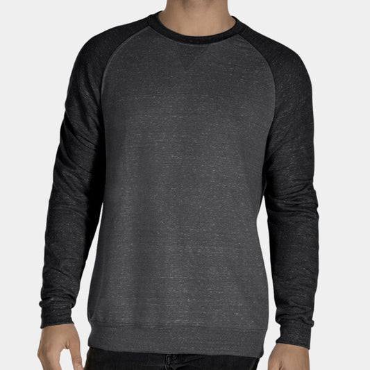 ADULT SNOW HEATHER FRENCH TERRY CREWNECK SWEATSHIRT