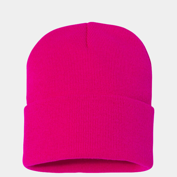SOLID 12" CUFFED BEANIE