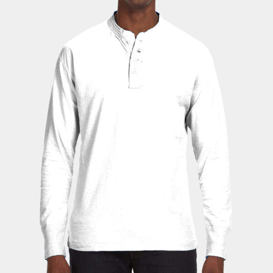 MEN'S VINTAGE BRUSHED JERSEY HENLEY